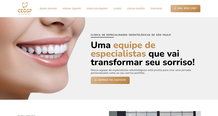 Landing Page CEOSP Clínica Odontológica