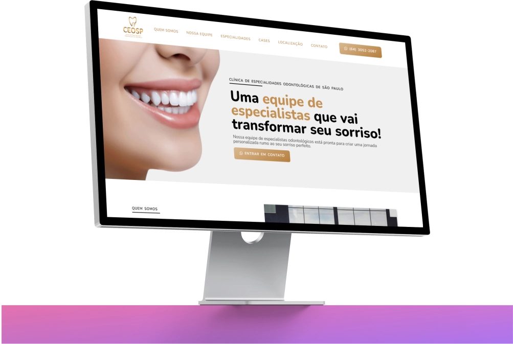 Site Profissional Criado pela Axis Marketing